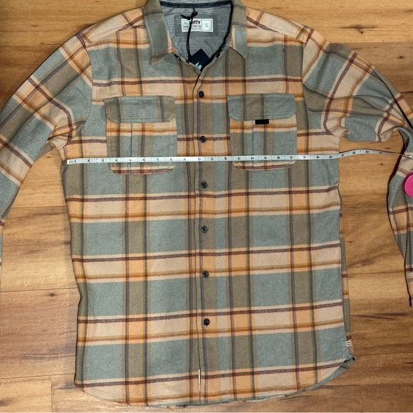 NWT Jetty Arbor Flannel Shirt in Mint Size Small - Picture 4 of 8